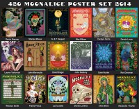 18 Mind Blowing Posters In Moonalice 2014 4/20 Poster Set!!!